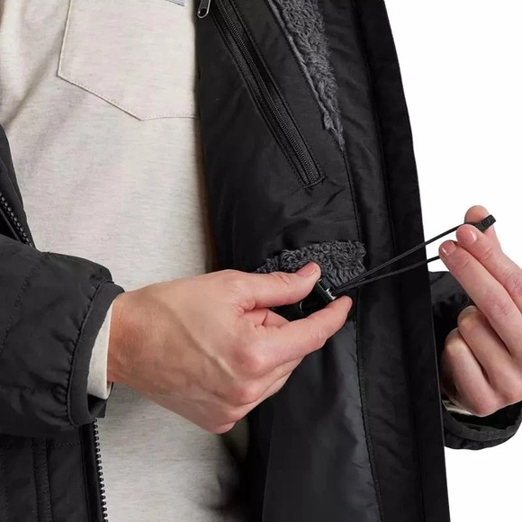 Carhartt Women's Rain Defender Loose-Fit Hooded Jacket Fleece-Lined Sz Small - Picture 5 of 14